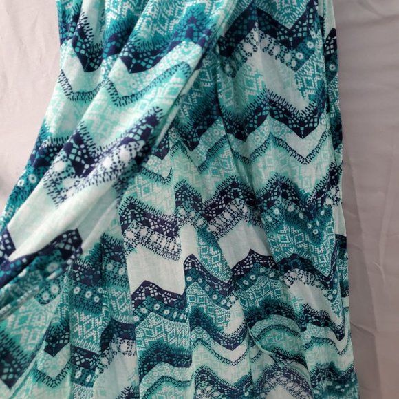 Bobbie Brooks Turquoise Maxi Dress 1X - Picture 6 of 6